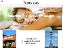 Tablet Screenshot of massageparistexas.com